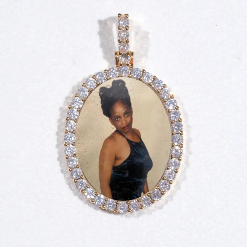 3D Oval Custom Picture Pendant sold by The GUU Shop