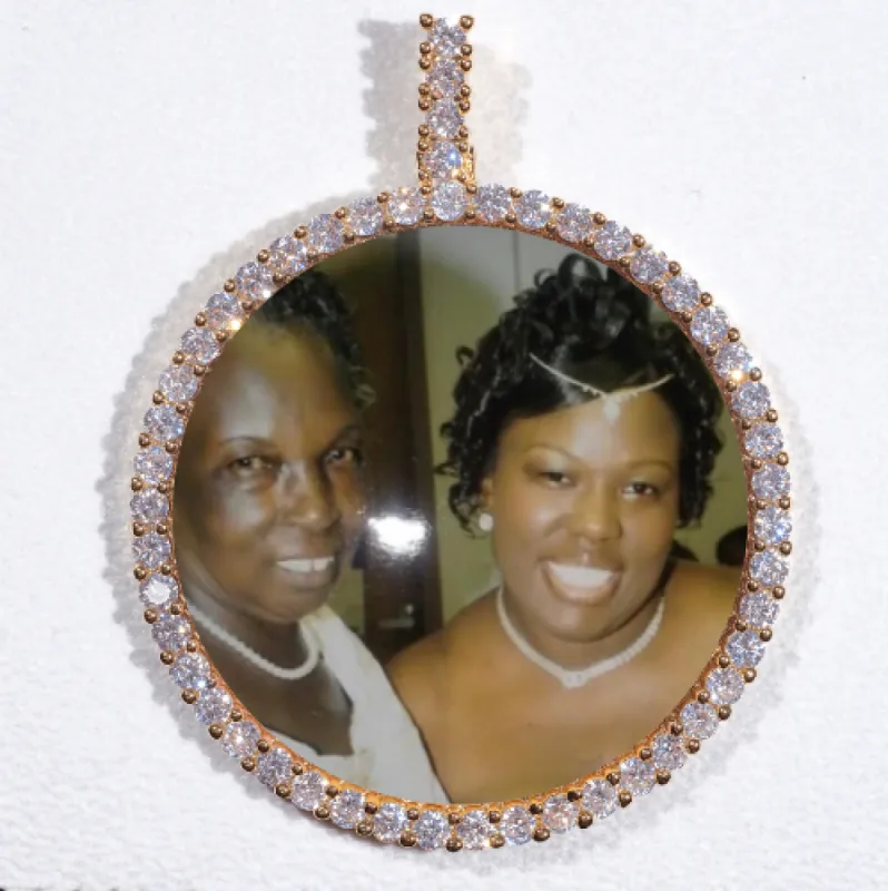 LARGE 3D CIRCLE CUSTOM PICTURE PENDANT sold by The GUU Shop