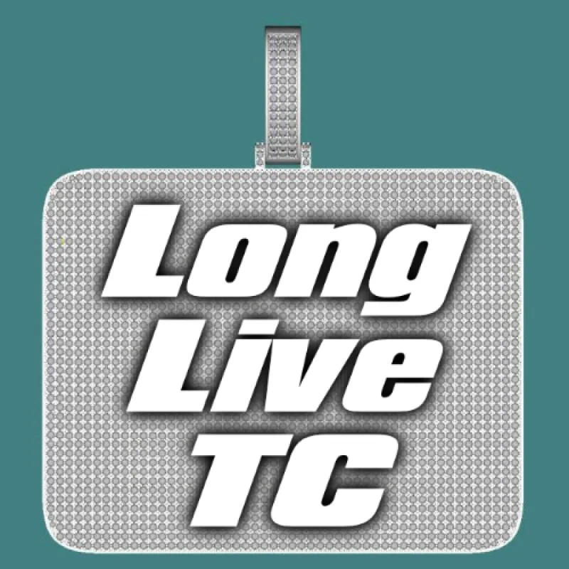 CUSTOM LETTER NECKLACE 3D BIG SQUARE sold by The GUU Shop