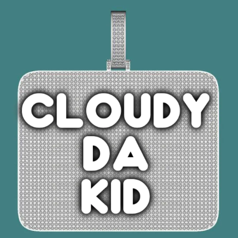 CUSTOM LETTER NECKLACE 3D BIG SQUARE sold by The GUU Shop