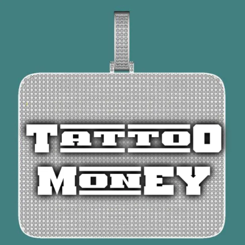 CUSTOM LETTER NECKLACE 3D BIG SQUARE sold by The GUU Shop