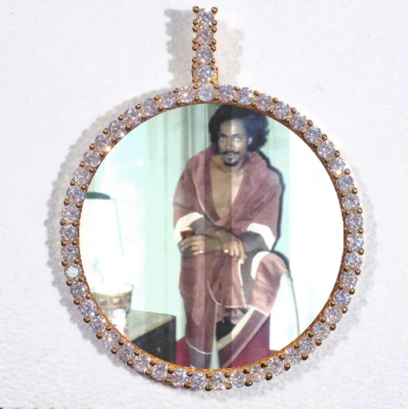 LARGE 3D CIRCLE CUSTOM PICTURE PENDANT sold by The GUU Shop