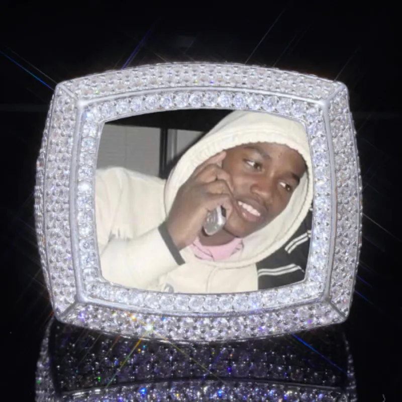 3D CUSTOM PICTURE ICED RING sold by The GUU Shop