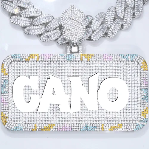 CUSTOM LETTER NECKLACE 3D COLORFUL SQUARE sold by The GUU Shop