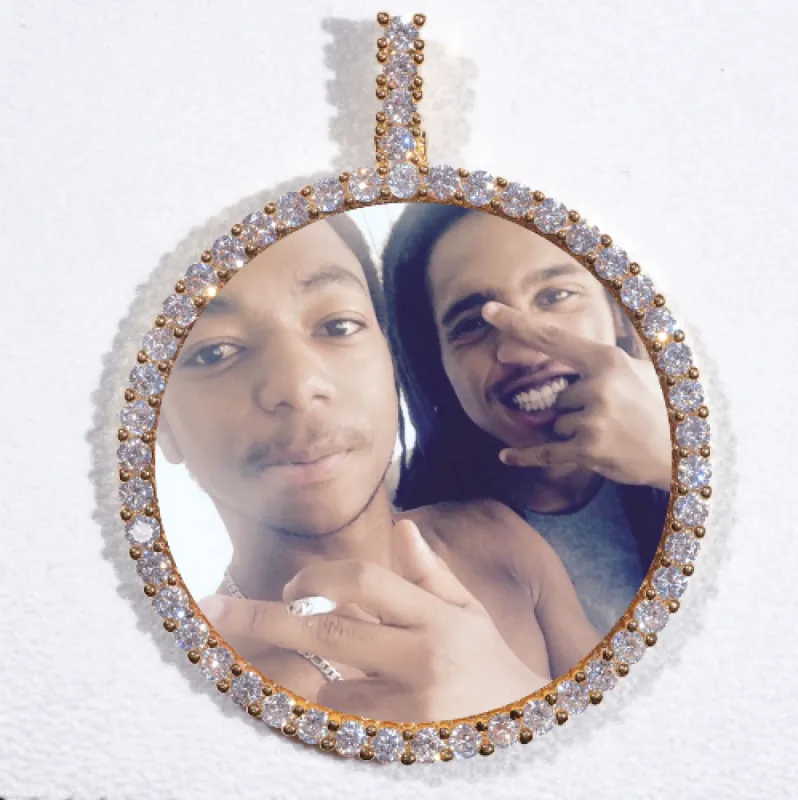 LARGE 3D CIRCLE CUSTOM PICTURE PENDANT sold by The GUU Shop