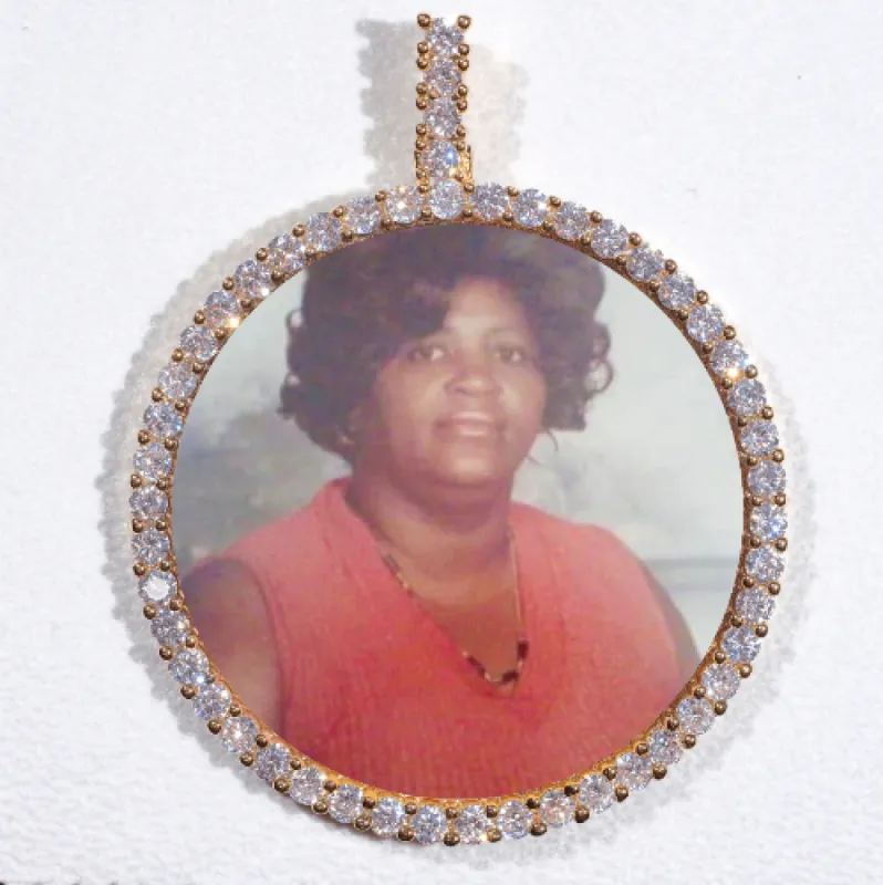 LARGE 3D CIRCLE CUSTOM PICTURE PENDANT sold by The GUU Shop