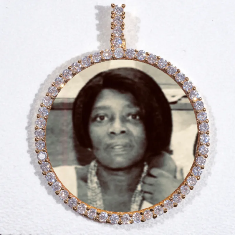 LARGE 3D CIRCLE CUSTOM PICTURE PENDANT sold by The GUU Shop