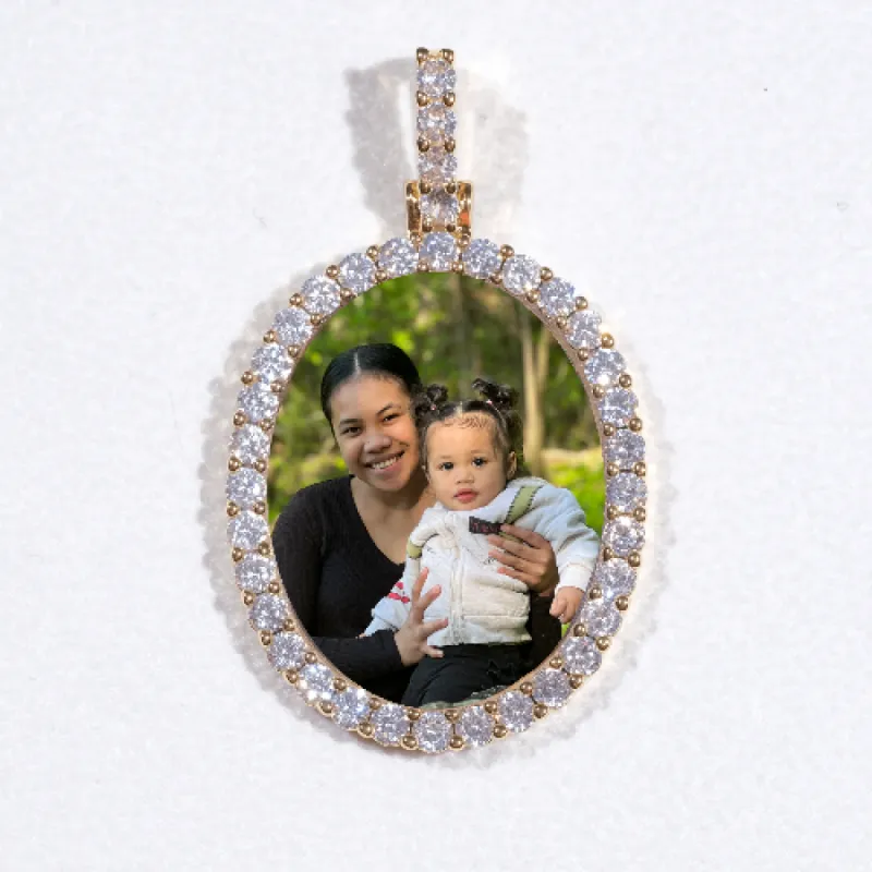 3D Oval Custom Picture Pendant sold by The GUU Shop