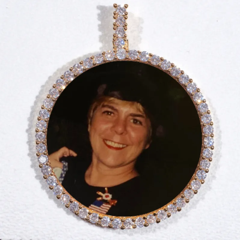 LARGE 3D CIRCLE CUSTOM PICTURE PENDANT sold by The GUU Shop