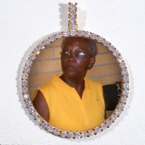 LARGE 3D CIRCLE CUSTOM PICTURE PENDANT sold by The GUU Shop