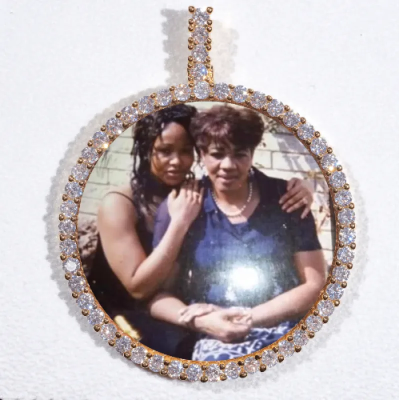 LARGE 3D CIRCLE CUSTOM PICTURE PENDANT sold by The GUU Shop