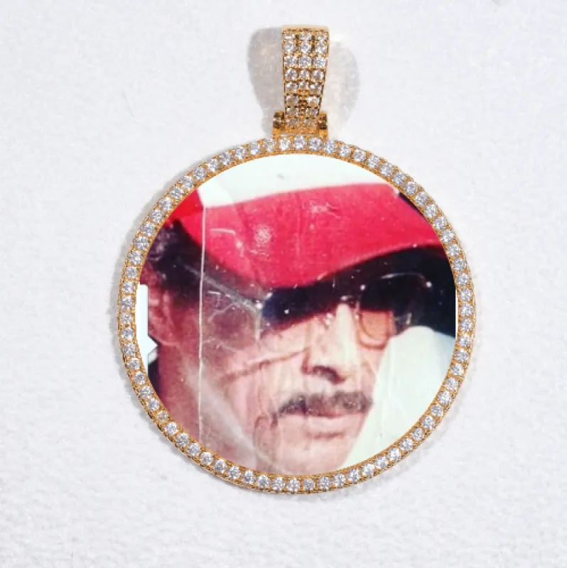 MEDIUM 3D CIRCLE CUSTOM PICTURE PENDANT sold by The GUU Shop