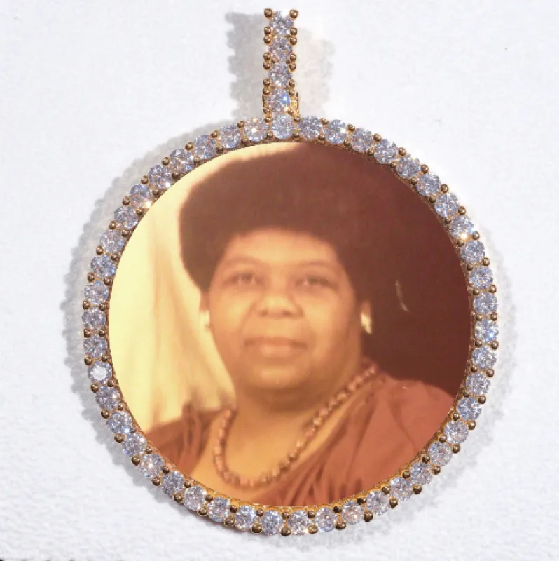 LARGE 3D CIRCLE CUSTOM PICTURE PENDANT sold by The GUU Shop