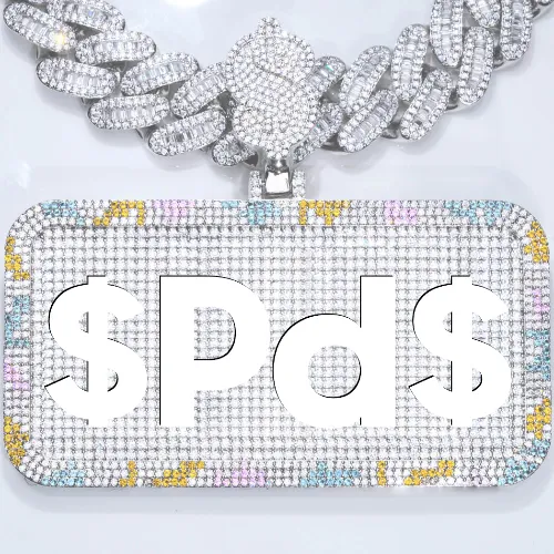 CUSTOM LETTER NECKLACE 3D COLORFUL SQUARE sold by The GUU Shop