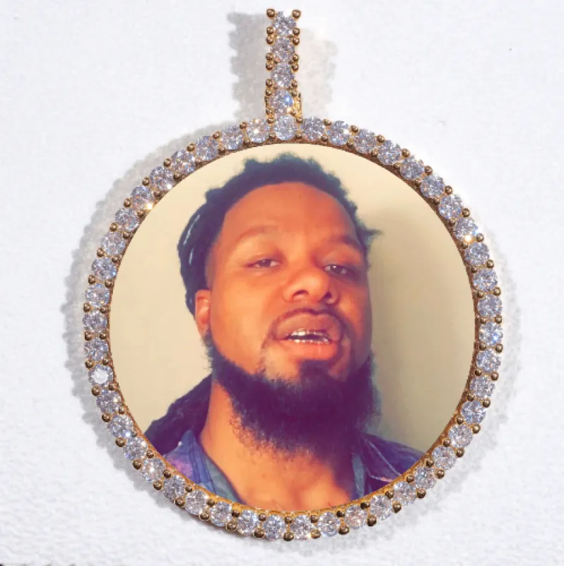 LARGE 3D CIRCLE CUSTOM PICTURE PENDANT sold by The GUU Shop