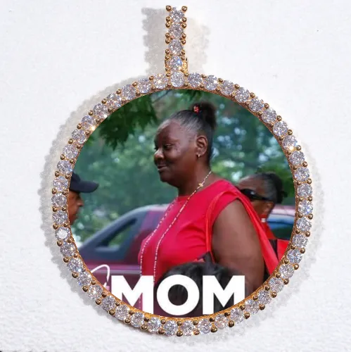 LARGE 3D CIRCLE CUSTOM PICTURE PENDANT sold by The GUU Shop