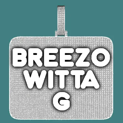 CUSTOM LETTER NECKLACE 3D BIG SQUARE sold by The GUU Shop