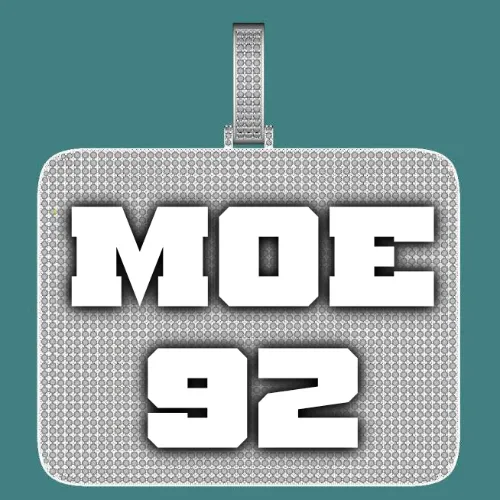 CUSTOM LETTER NECKLACE 3D BIG SQUARE sold by The GUU Shop