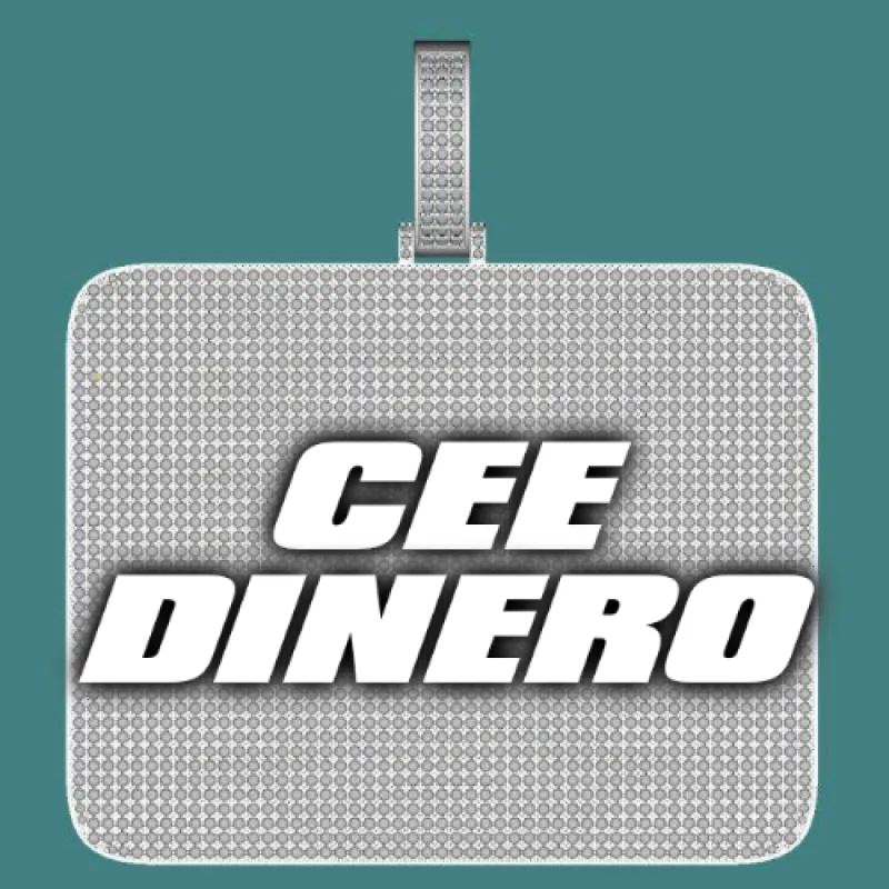 CUSTOM LETTER NECKLACE 3D BIG SQUARE sold by The GUU Shop