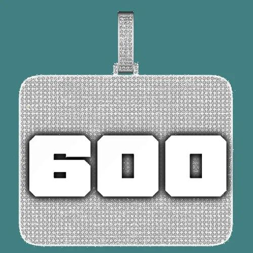 CUSTOM LETTER NECKLACE 3D BIG SQUARE sold by The GUU Shop