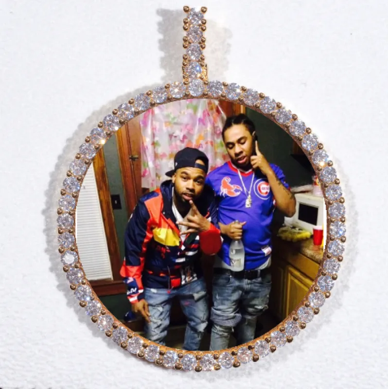 LARGE 3D CIRCLE CUSTOM PICTURE PENDANT sold by The GUU Shop