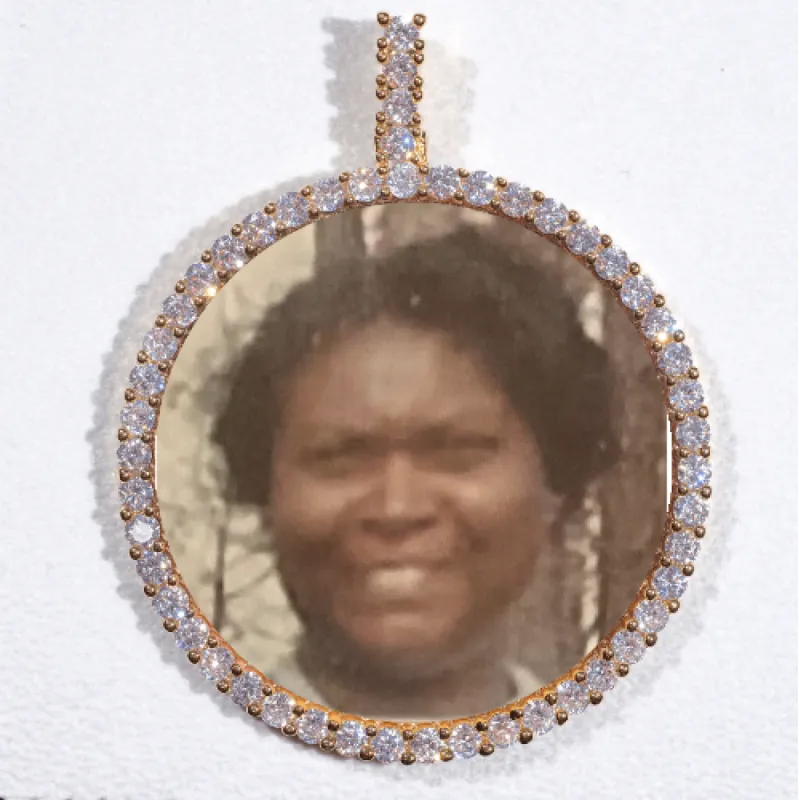 LARGE 3D CIRCLE CUSTOM PICTURE PENDANT sold by The GUU Shop