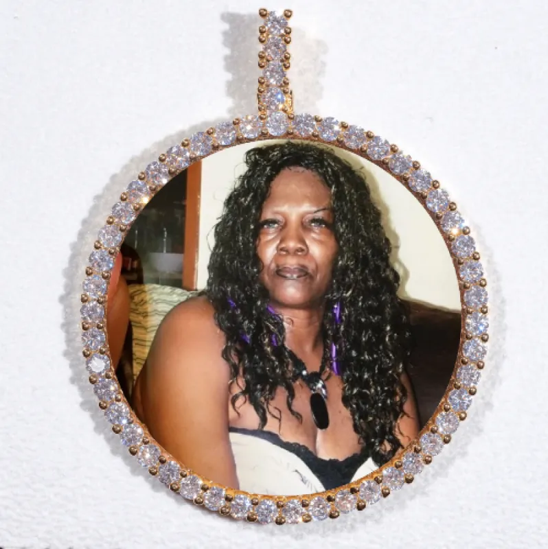 LARGE 3D CIRCLE CUSTOM PICTURE PENDANT sold by The GUU Shop