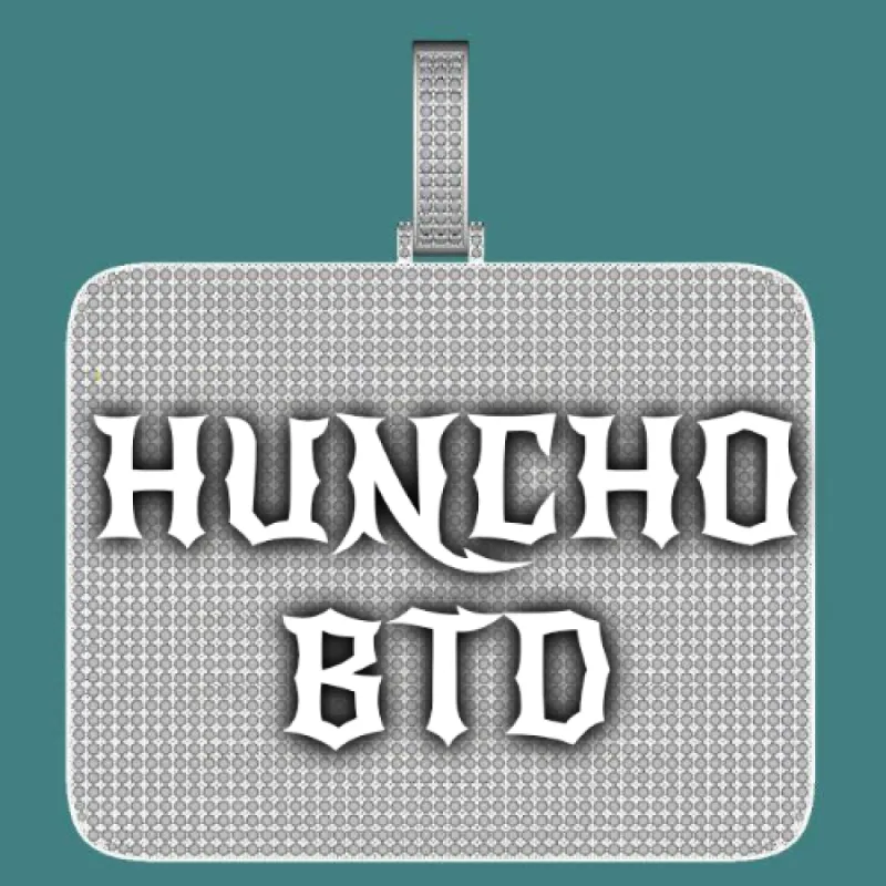 CUSTOM LETTER NECKLACE 3D BIG SQUARE sold by The GUU Shop