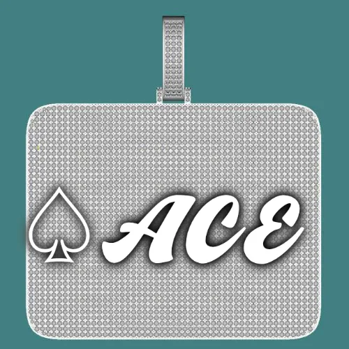 CUSTOM LETTER NECKLACE 3D BIG SQUARE sold by The GUU Shop