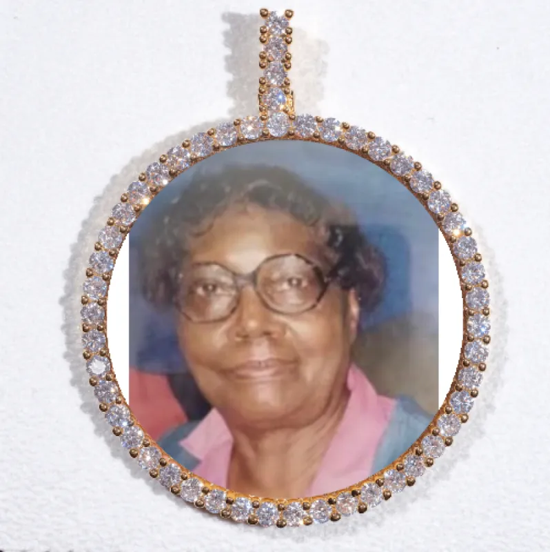 LARGE 3D CIRCLE CUSTOM PICTURE PENDANT sold by The GUU Shop