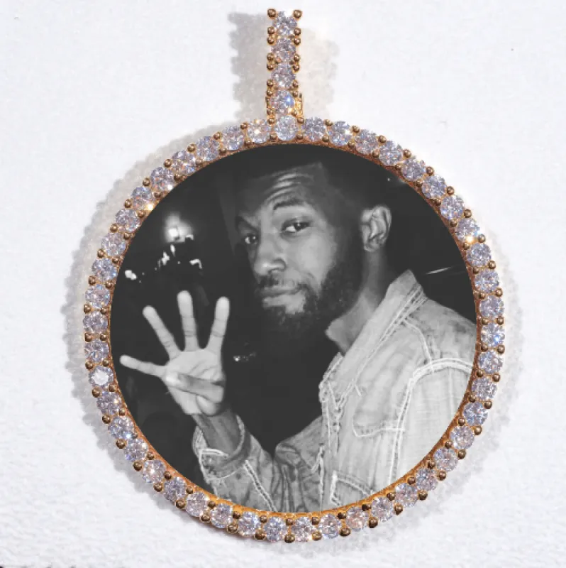 LARGE 3D CIRCLE CUSTOM PICTURE PENDANT made by The GUU Shop