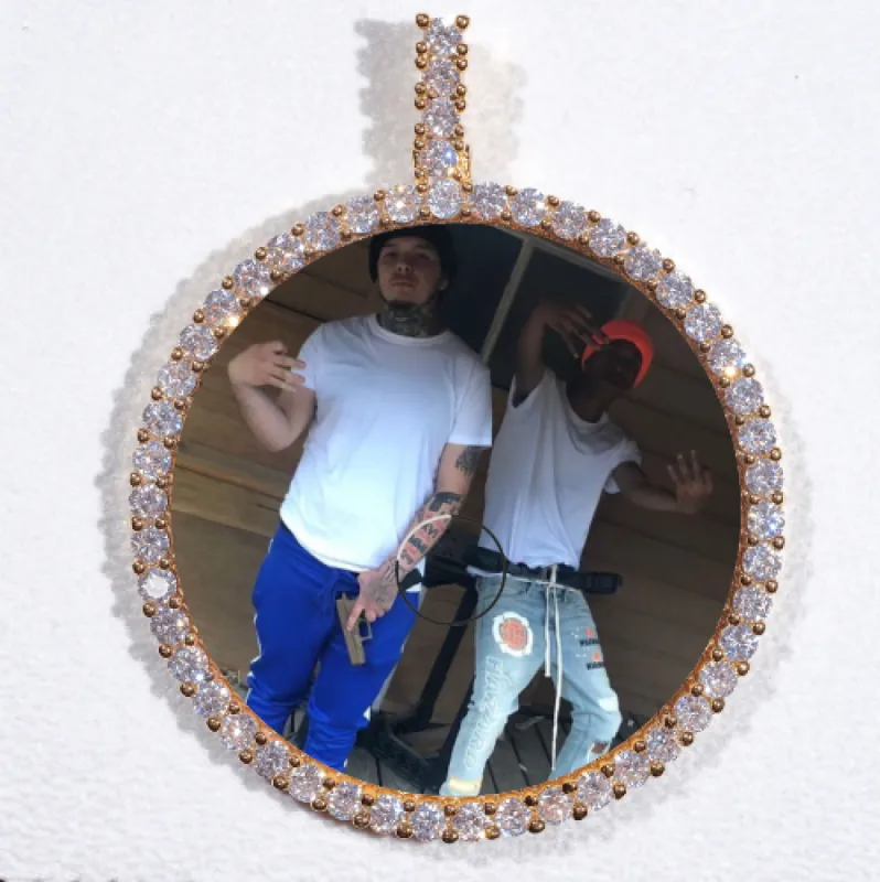 LARGE 3D CIRCLE CUSTOM PICTURE PENDANT sold by The GUU Shop