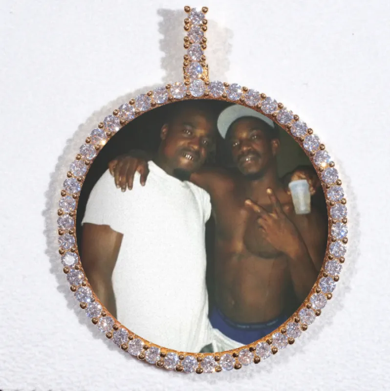 LARGE 3D CIRCLE CUSTOM PICTURE PENDANT sold by The GUU Shop