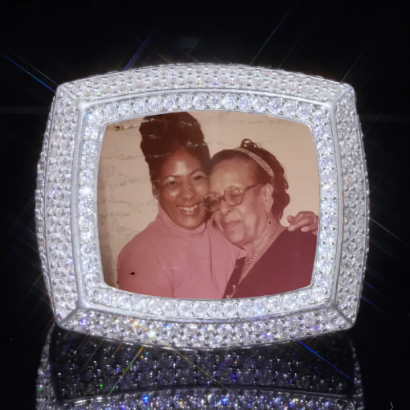 3D CUSTOM PICTURE ICED RING sold by The GUU Shop