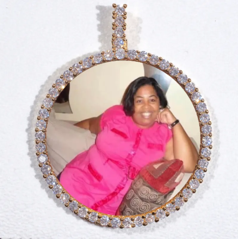 LARGE 3D CIRCLE CUSTOM PICTURE PENDANT sold by The GUU Shop