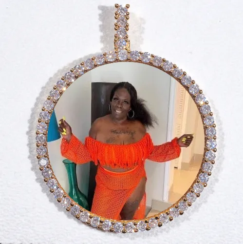 LARGE 3D CIRCLE CUSTOM PICTURE PENDANT sold by The GUU Shop