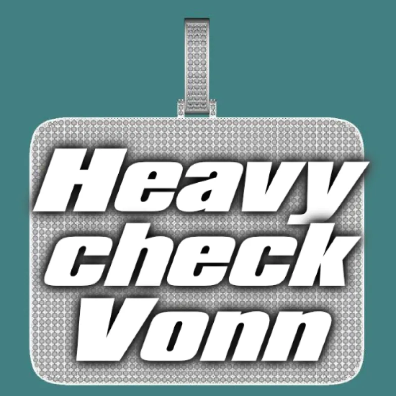 CUSTOM LETTER NECKLACE 3D BIG SQUARE sold by The GUU Shop