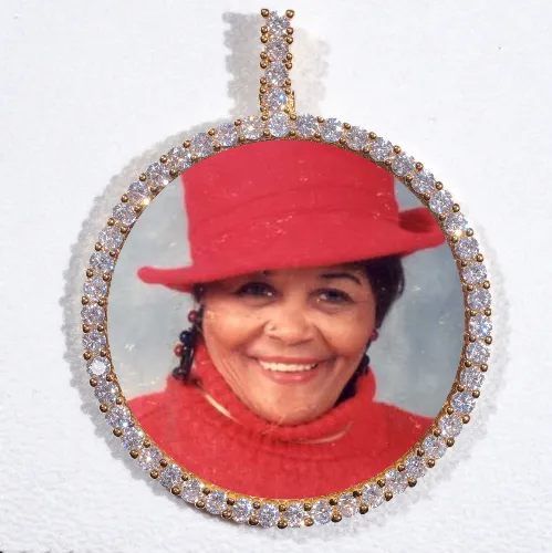 LARGE 3D CIRCLE CUSTOM PICTURE PENDANT sold by The GUU Shop