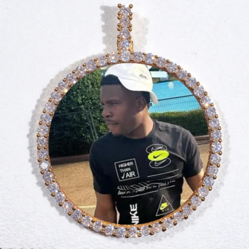 LARGE 3D CIRCLE CUSTOM PICTURE PENDANT sold by The GUU Shop