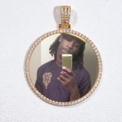 MEDIUM 3D CIRCLE CUSTOM PICTURE PENDANT sold by The GUU Shop