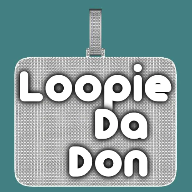 CUSTOM LETTER NECKLACE 3D BIG SQUARE sold by The GUU Shop