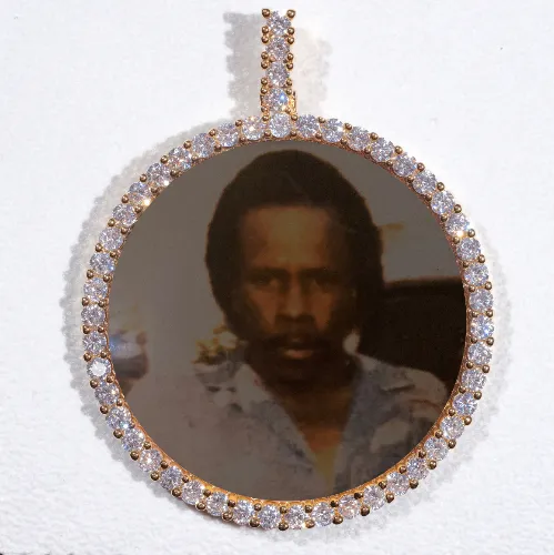 LARGE 3D CIRCLE CUSTOM PICTURE PENDANT sold by The GUU Shop