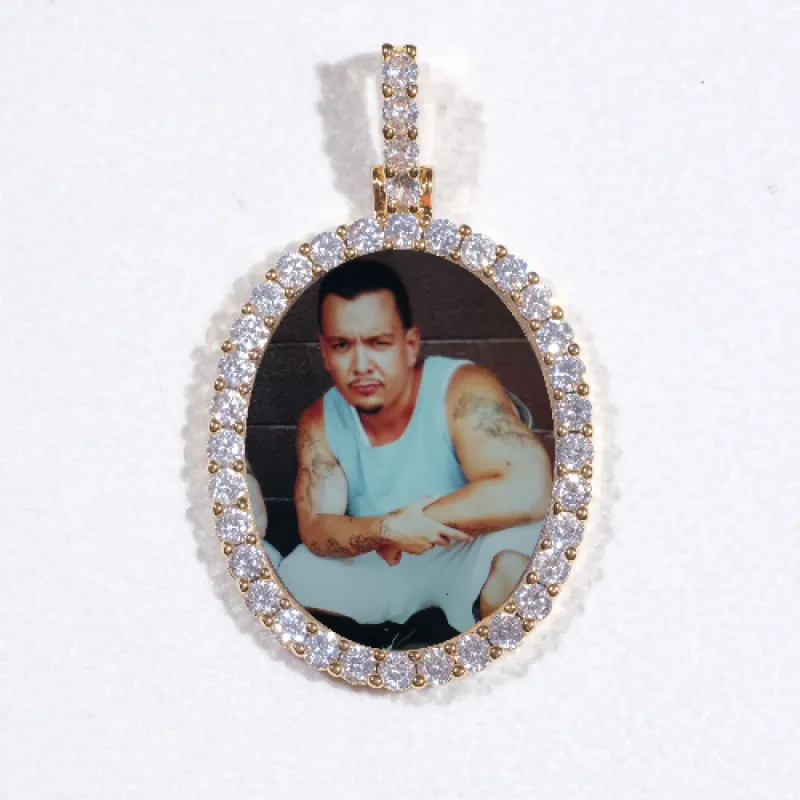 3D Oval Custom Picture Pendant sold by The GUU Shop