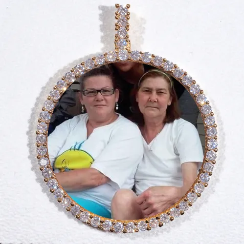 LARGE 3D CIRCLE CUSTOM PICTURE PENDANT sold by The GUU Shop