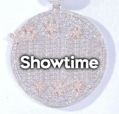 CUSTOM LETTER NECKLACE 3D BIG CROWN DISC sold by The GUU Shop