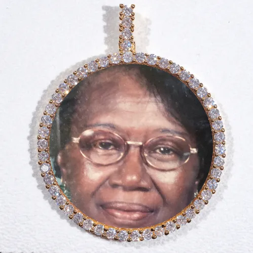 LARGE 3D CIRCLE CUSTOM PICTURE PENDANT sold by The GUU Shop