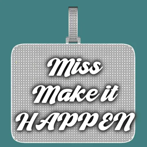 CUSTOM LETTER NECKLACE 3D BIG SQUARE sold by The GUU Shop