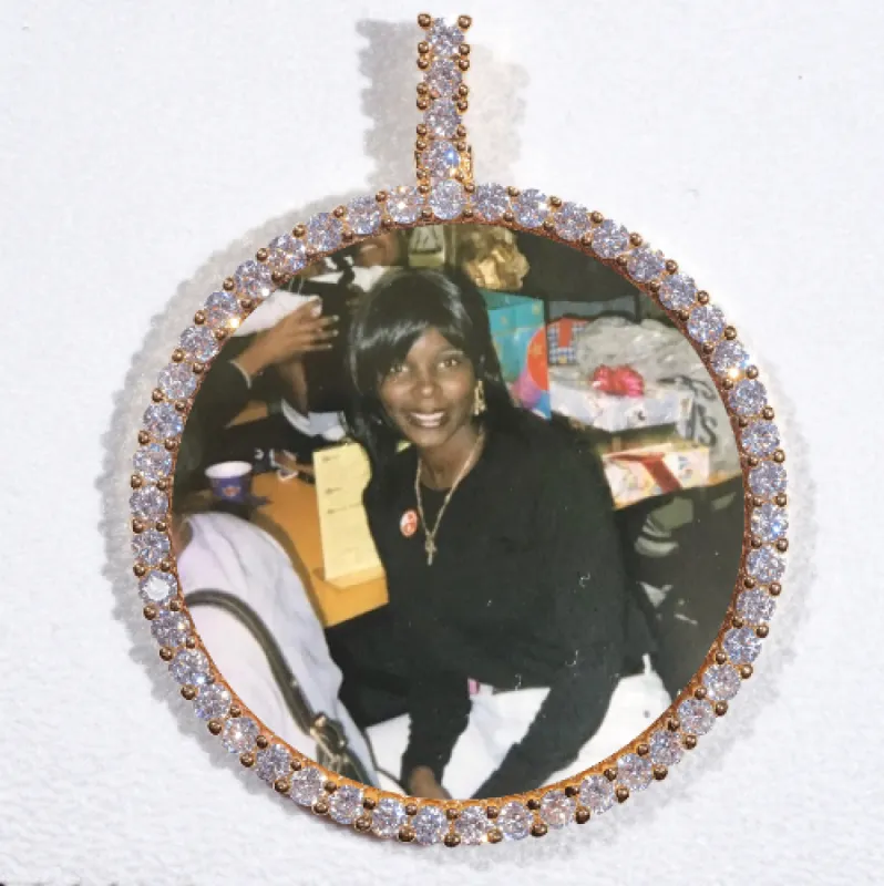 LARGE 3D CIRCLE CUSTOM PICTURE PENDANT sold by The GUU Shop