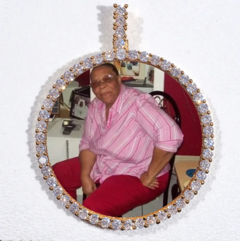 LARGE 3D CIRCLE CUSTOM PICTURE PENDANT sold by The GUU Shop