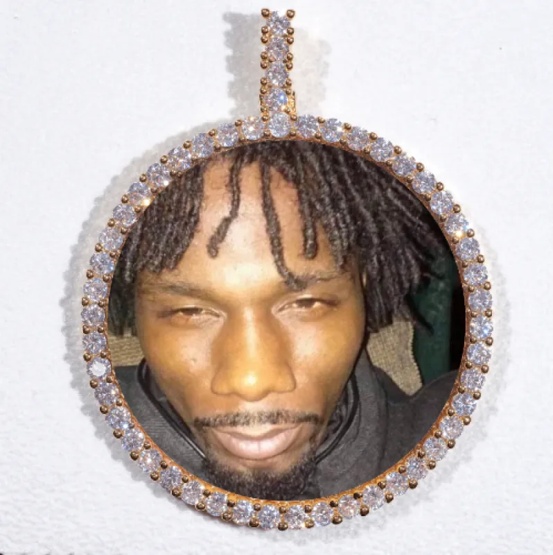 LARGE 3D CIRCLE CUSTOM PICTURE PENDANT sold by The GUU Shop